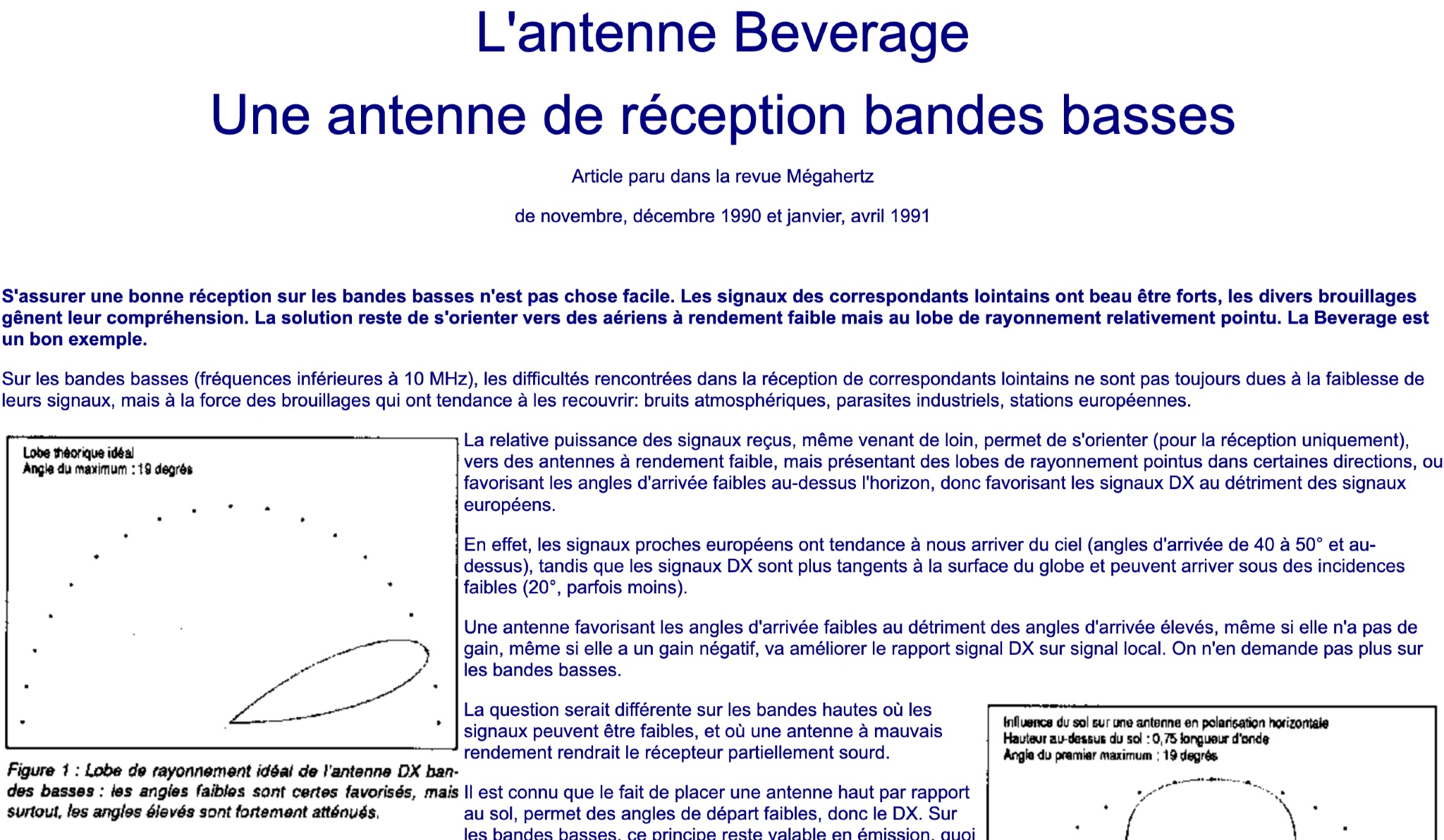 Beverage Antenna - Low Band Reception Solution Picture