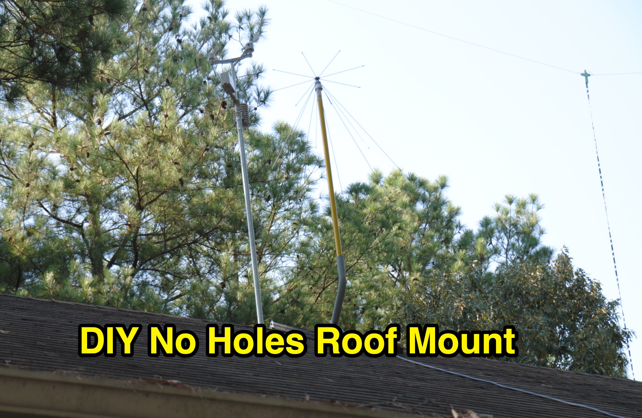 DIY No Holes Roof Mount for Ham Radio Antennas Picture