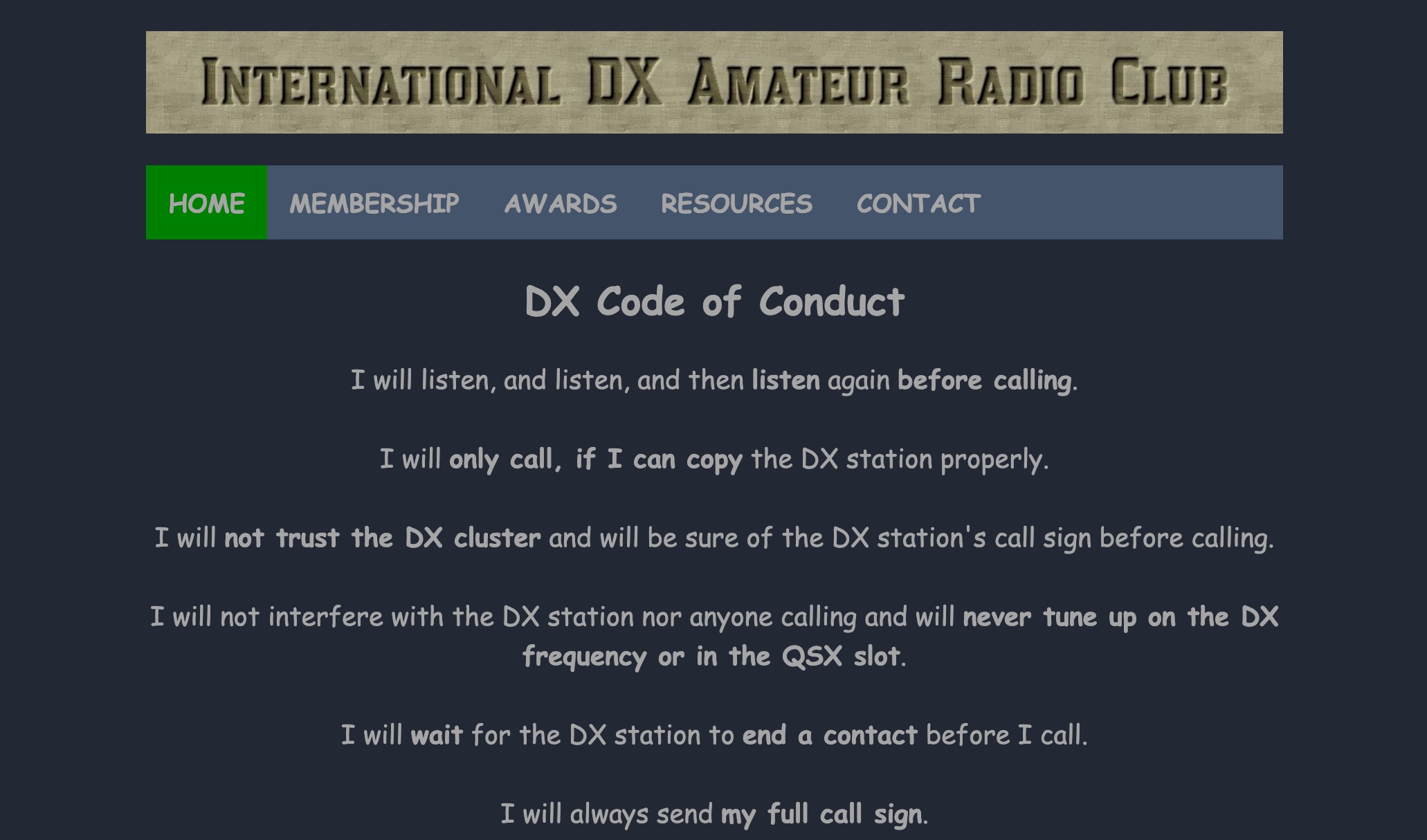 International DX Amateur Radio Club Picture