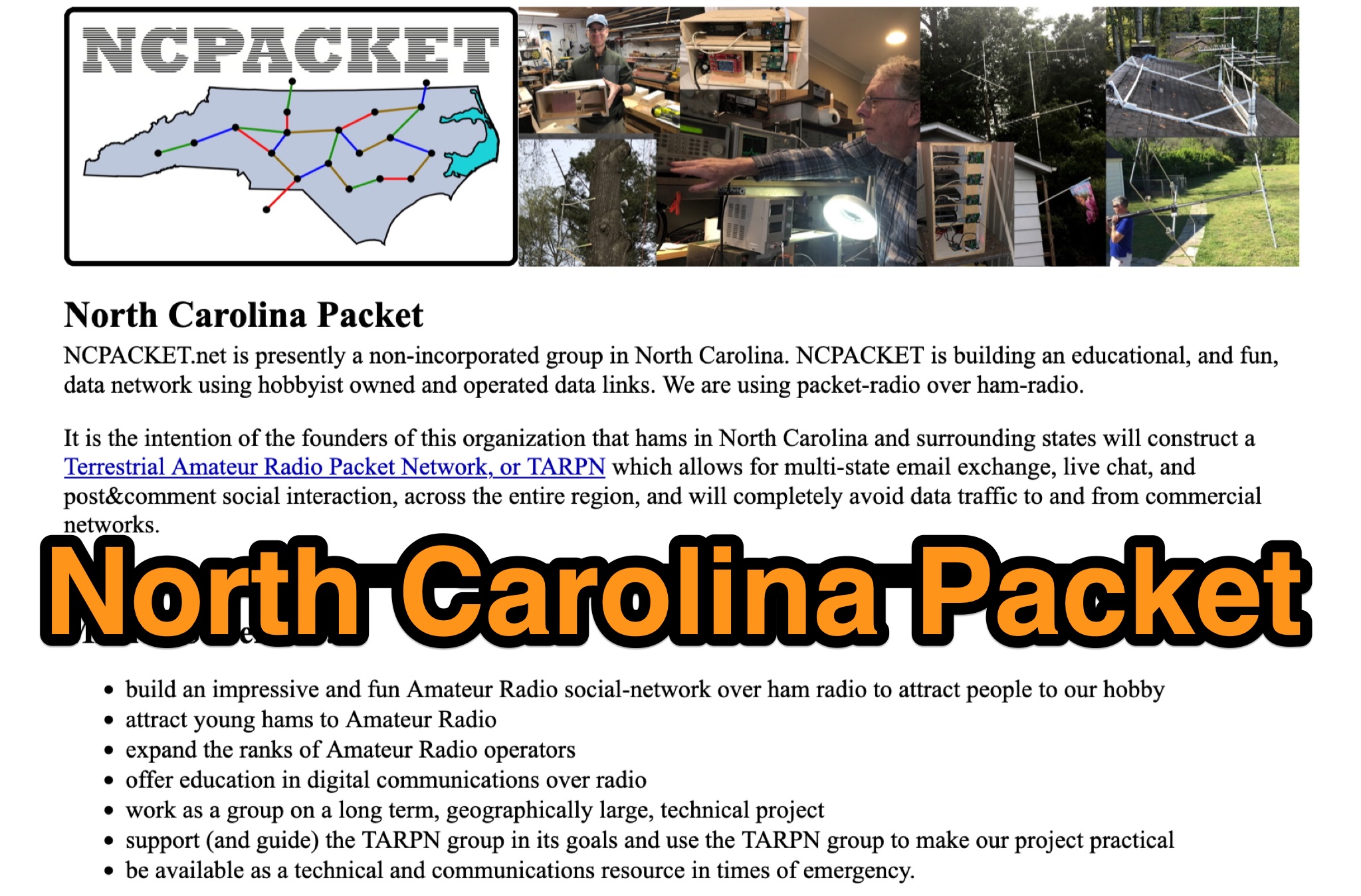 North Carolina Packet Voice Nets Picture