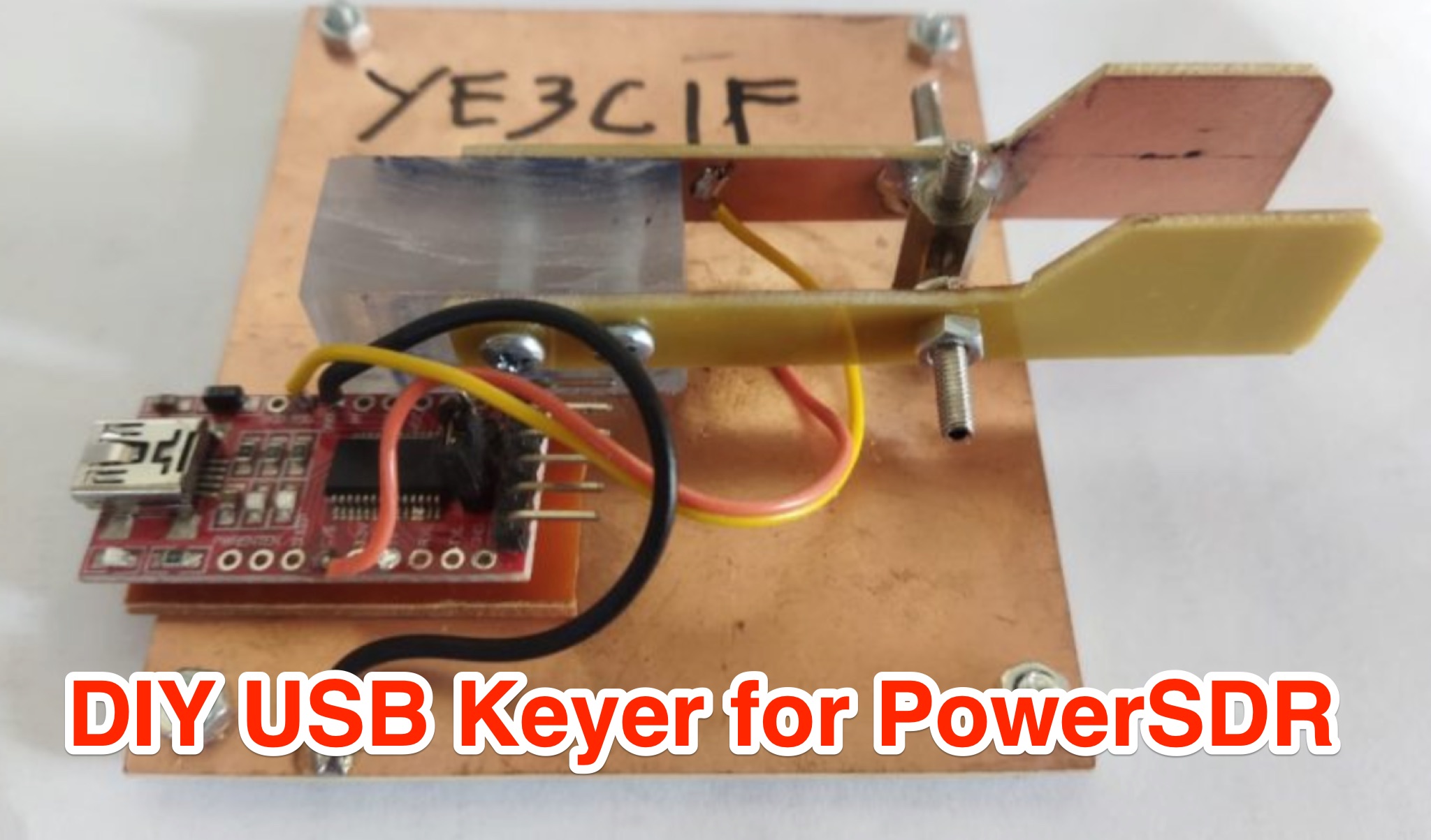DIY USB Keyer for PowerSDR - Step-by-step Guide Picture