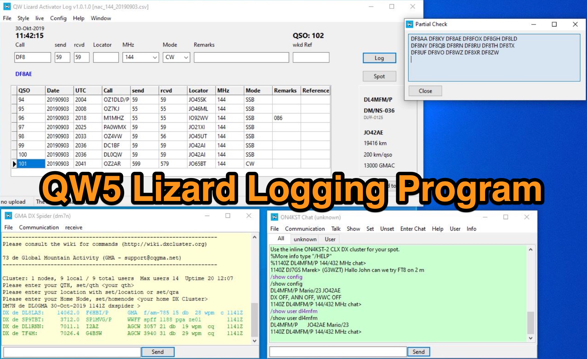 QW5 Lizard Logging Program Picture