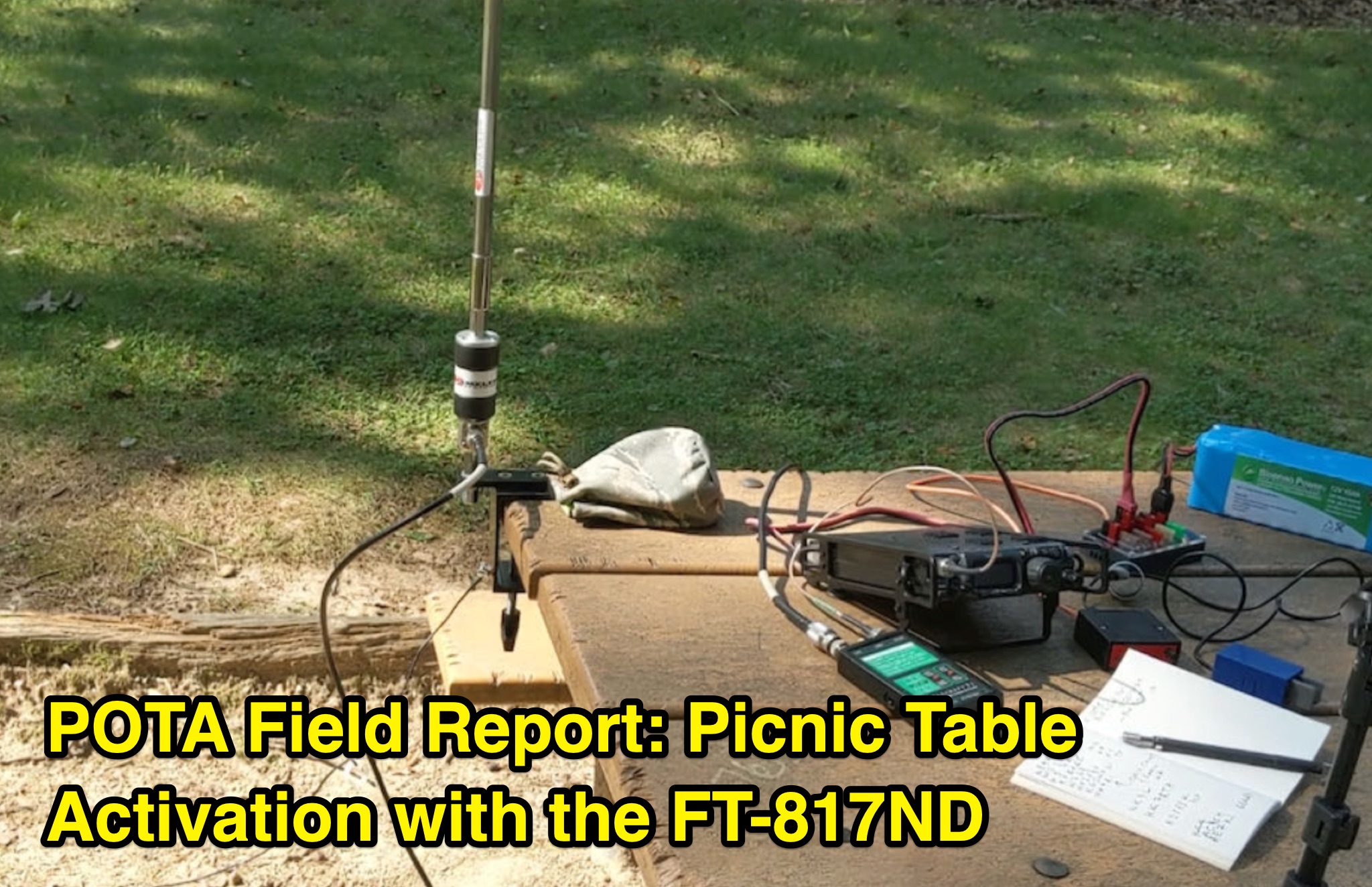 POTA Field Report: Picnic Table Activation with the FT-817ND Picture