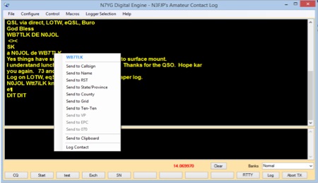 N7YG Digital Engine: PSK, RTTY, MFSK Digital Modem Software image