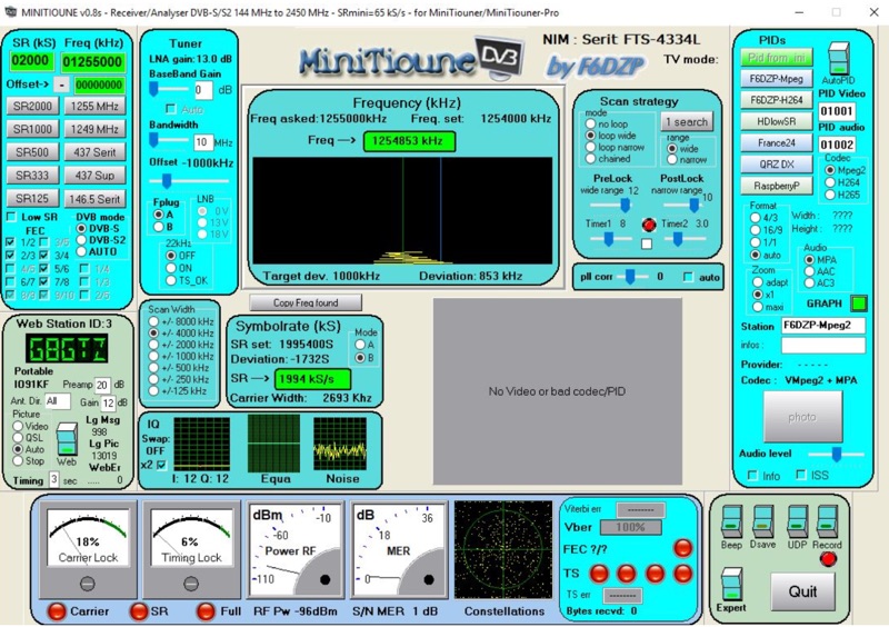 MiniTioune DATV Reception