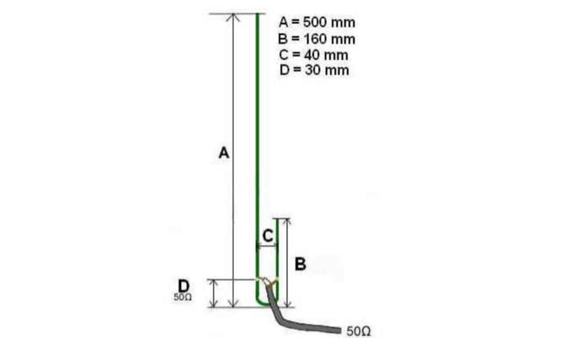 Easy-to-build UHF J-Pole Antenna