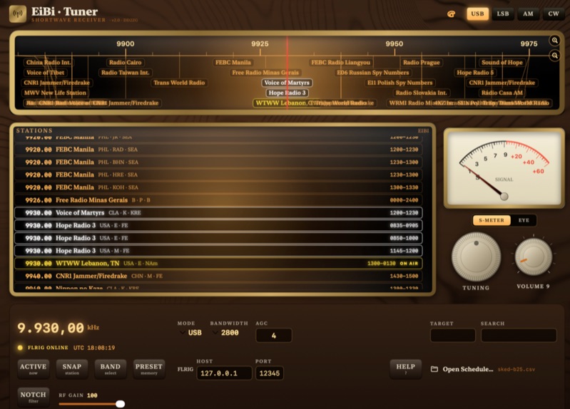 EiBi-Tuner for Mac