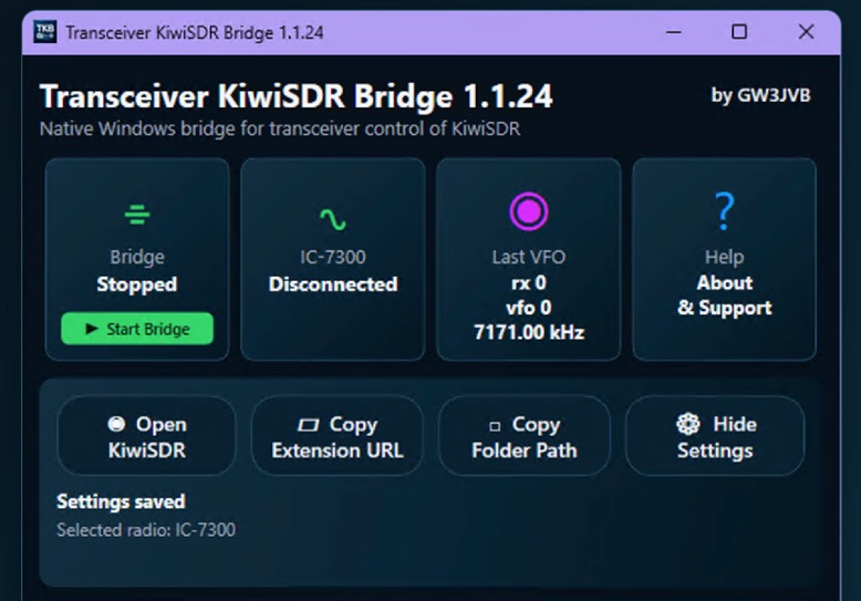 Transceiver-KiwiSDR Bridge: Link Your Radio to a Remote KiwiSDR