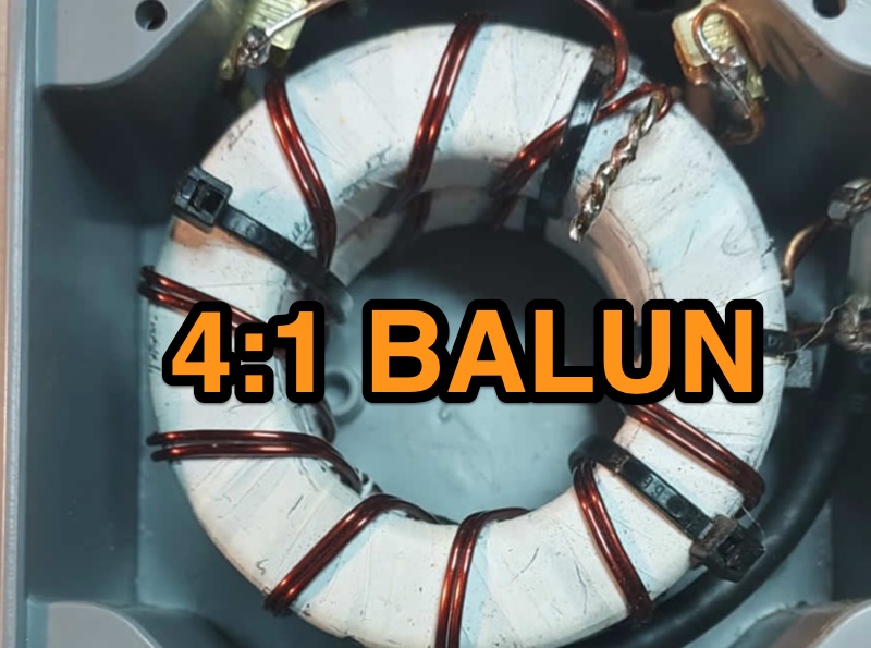 4:1 Guanella Current Balun Construction and Measurements