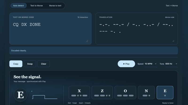Txtopia Morse Code Translator