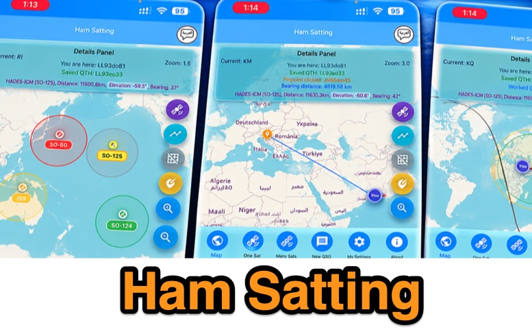 Ham Satting: Multi-platform Amateur Radio Satellite Tracking App