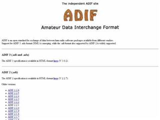 DXZone ADIF Specifications