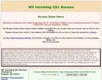 W5 Incoming QSL Bureau