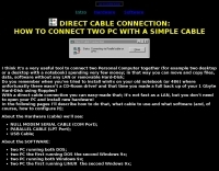 Connect two PC together with Laplink cable