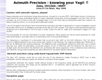 Azimuth Precision - knowing your Yagi! Picture