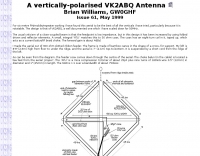 DXZone A vertically-polarised VK2ABQ Antenna