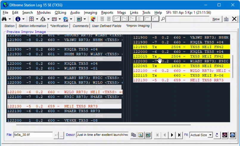 DXtreme Station Log image