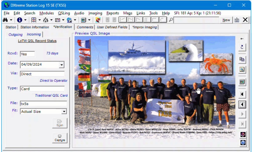 DXtreme Station Log image