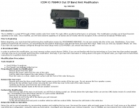 ICOM IC-706MKII Modification Picture