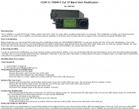 ICOM IC-706MKII Modification