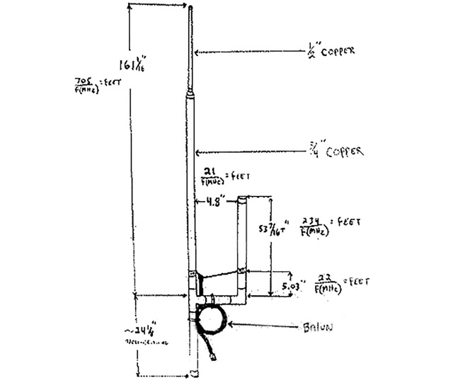 6 Meter J-Pole Antenna image
