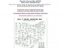 DXZone Ohio 2 M repeater Map