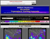 DXZone Tropospheric Ducting Forecast