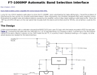FT-1000MP Band Select Output and Amp Keying Interface Picture