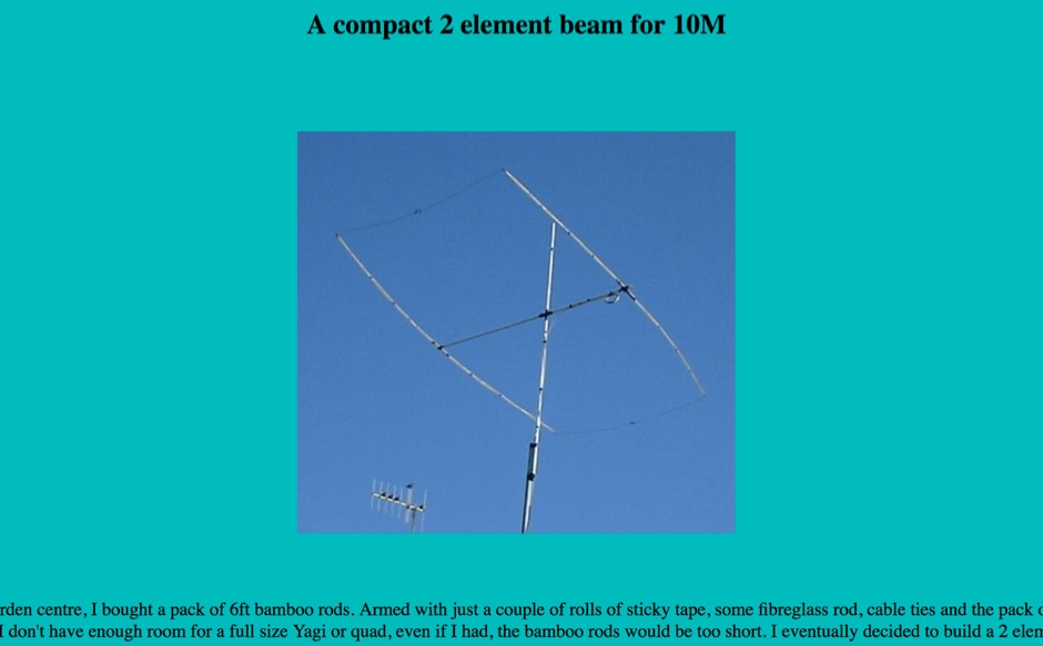 A compact 10M beam Picture