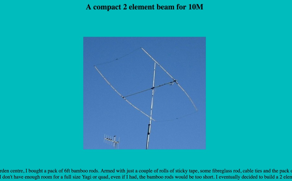 A compact 10M beam