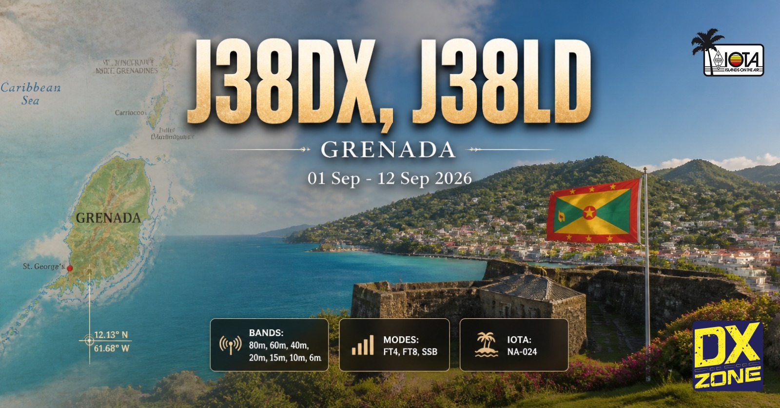 J38DX, J38LD — Grenada DXpedition