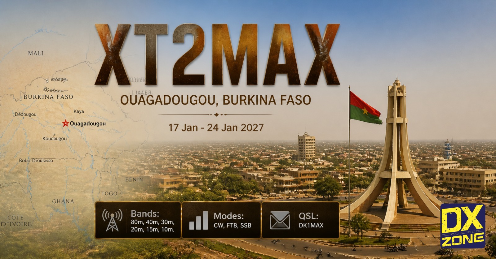 XT2MAX — Burkina Faso DXpedition