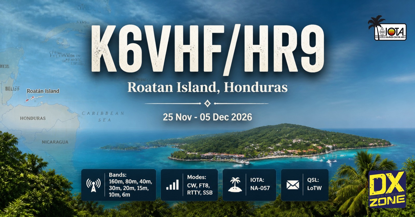 K6VHF/HR9 Honduras