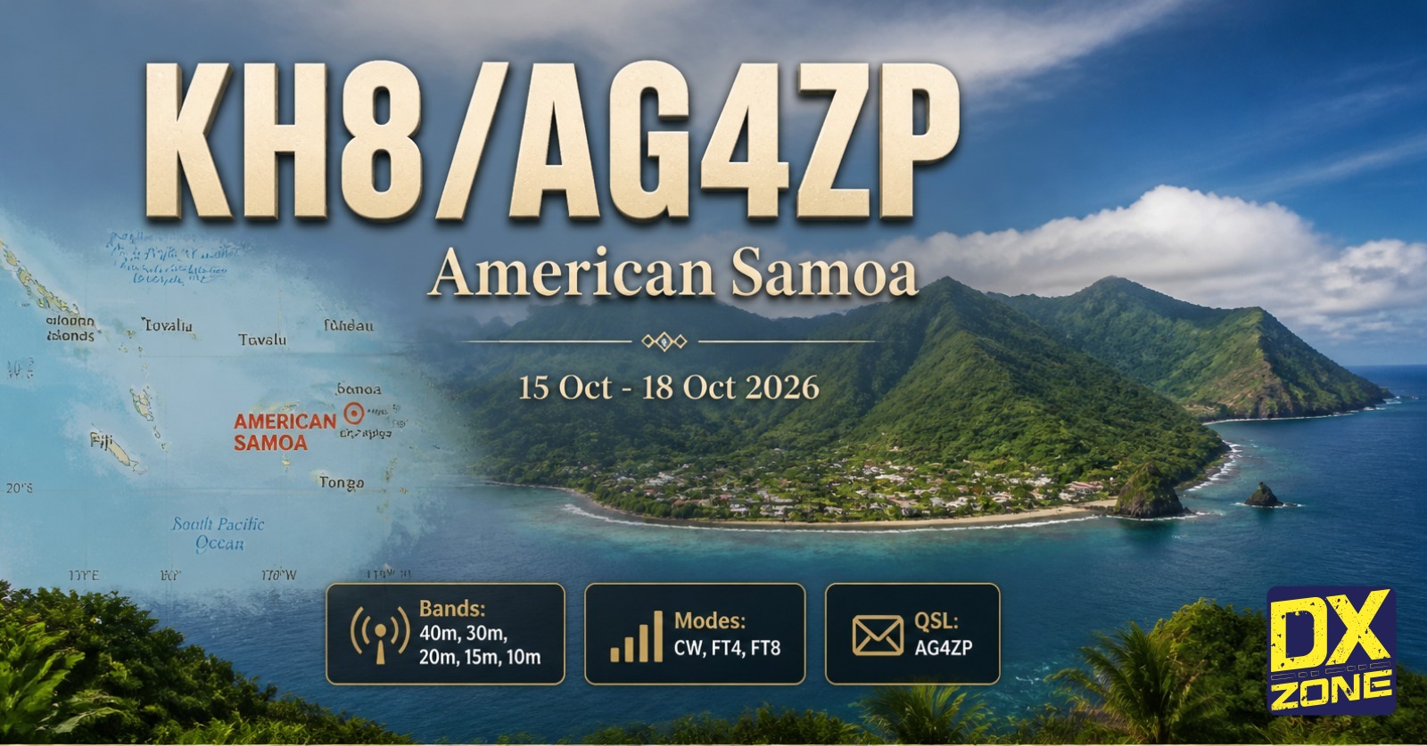KH8/AG4ZP — American Samoa DXpedition