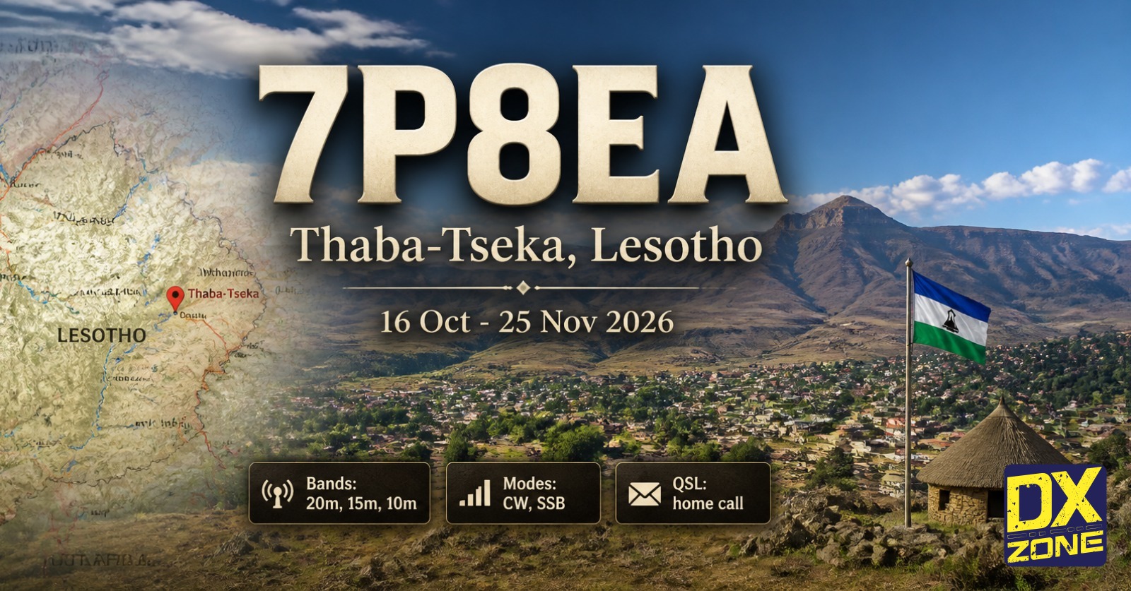 7P8EA — Lesotho DXpedition
