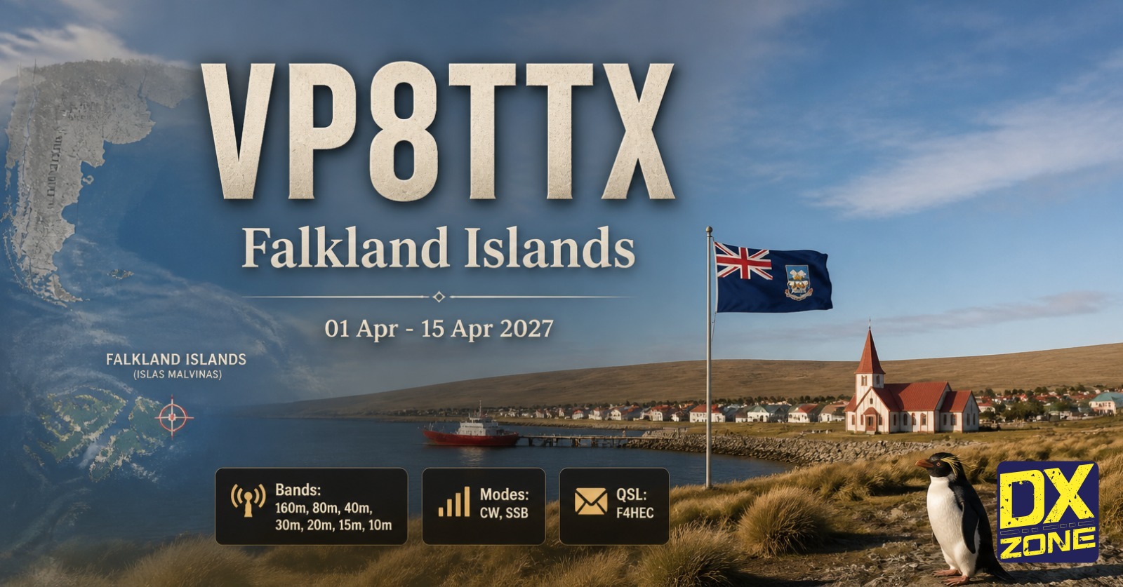 VP8TTX Falkland Islands