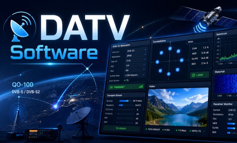 Digital Amateur Television Software for DATV Operations
