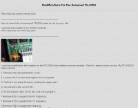 Modifications for the kenwood ts-2000