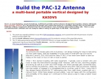 PAC-12 Vertical portable antenna