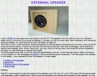 Homebrew external speaker