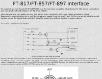 CAT cable schematic for FT 817 857 897