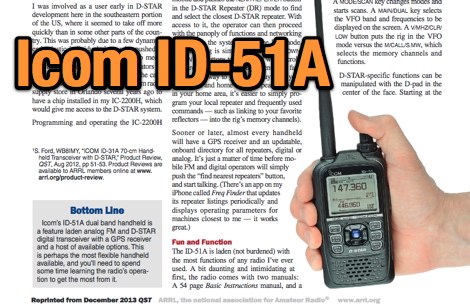Icom ID-51A QST Review