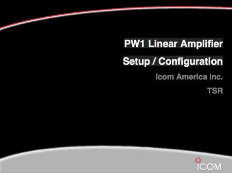 Icom PW-1 Setup Notes