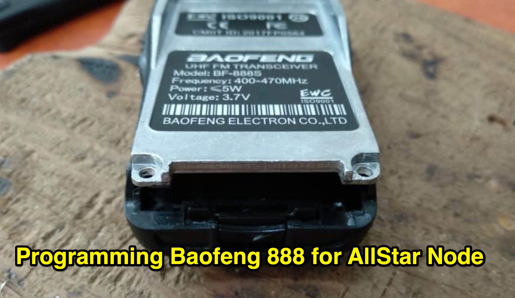 How to Modify Baofeng 888s for Allstar Node Use