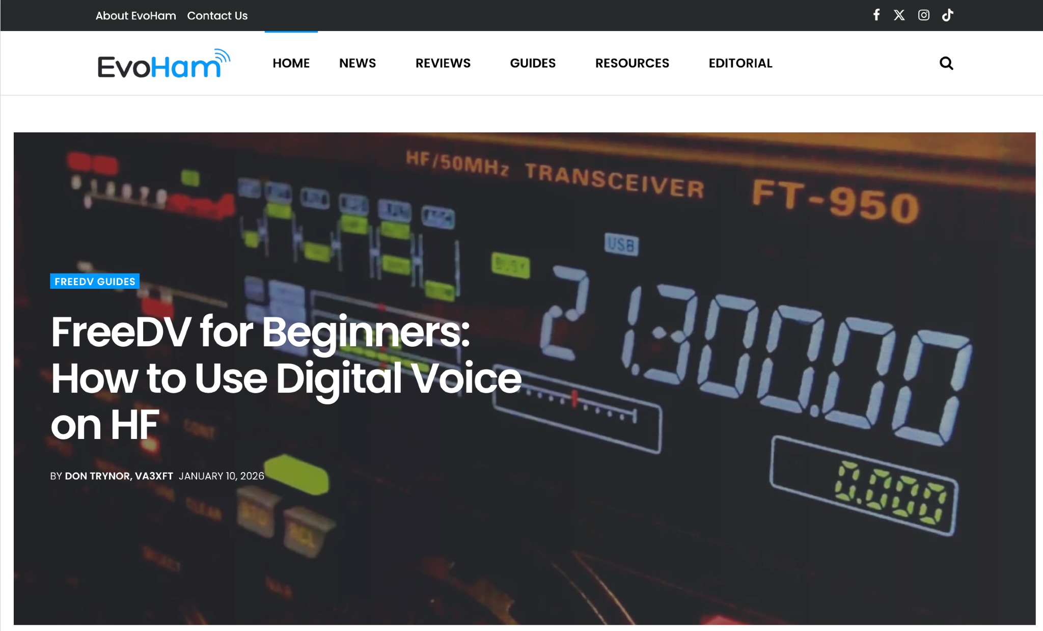 EvoHam - Simplifying Digital Voice for Every Ham