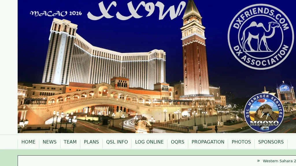 XX9W Macao 2026 DXpedition Information