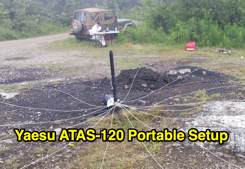 Yaesu ATAS-120 Portable Setup for Field Day Operations