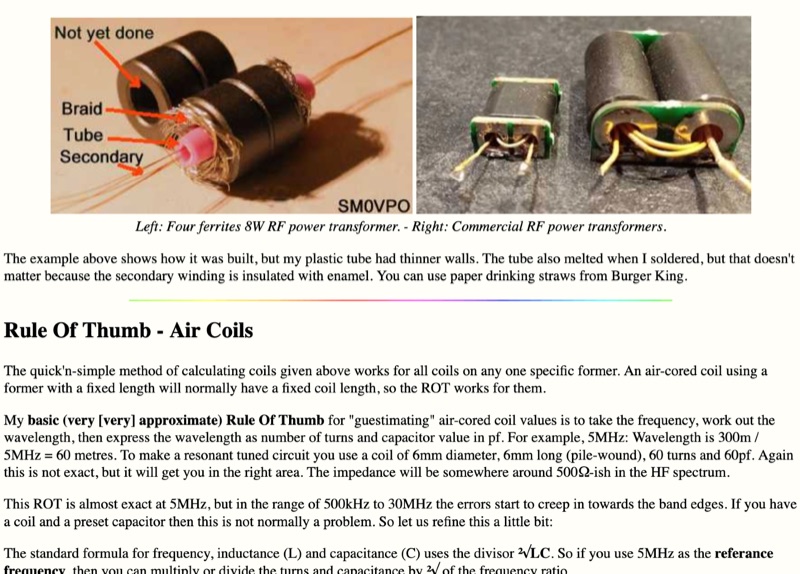 Ferrites and Coils: Rules of Thumb for Ham Radio Projects