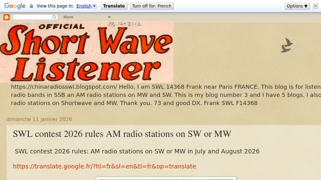 SWL contest 2026