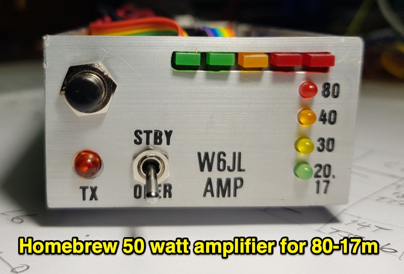 Homebrew W6JL 50 Watt Amplifier for 80-17m